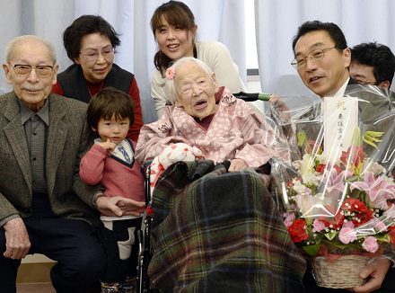 吉尼斯最长寿老人117岁生日 分享长寿秘诀（图）