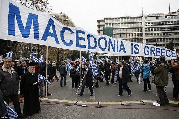 时代周刊:希腊民众就马其顿国名问题举行抗议活动
