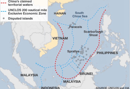 中国将在南中国海举行军事演习