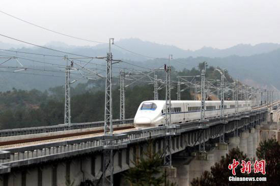 First self-developed bullet train launched in NE China