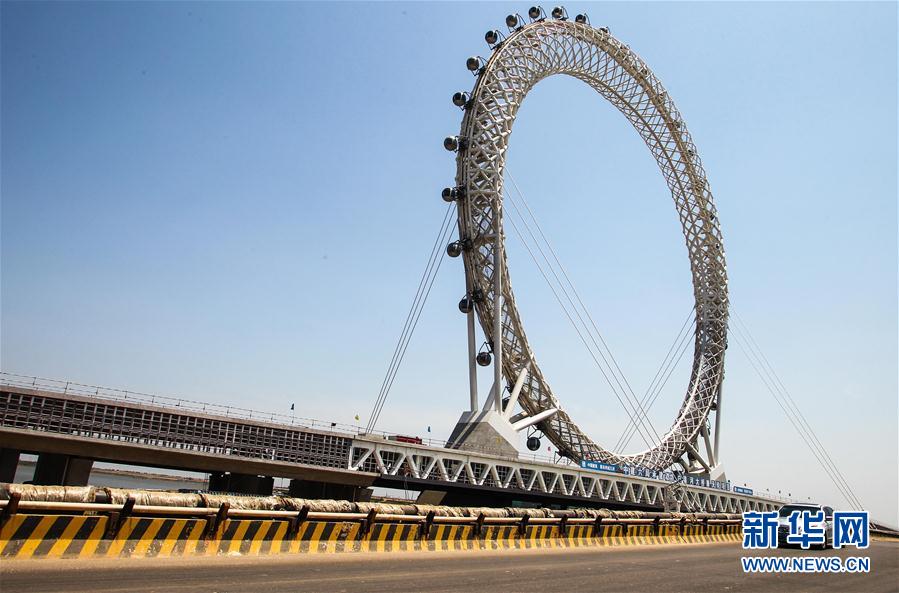 Ring-shaped bridge built in Zhengzhou, China