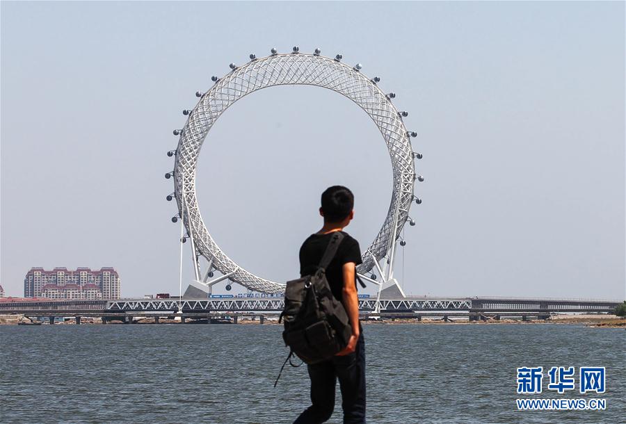 Ring-shaped bridge built in Zhengzhou, China