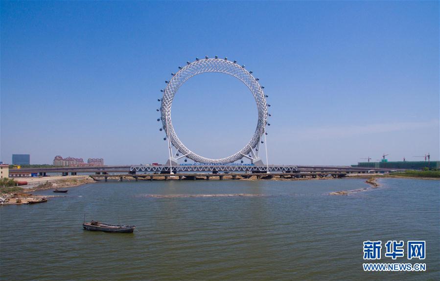 Ring-shaped bridge built in Zhengzhou, China