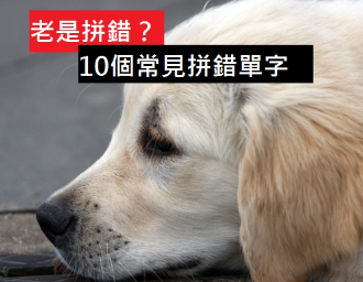 10大常见易拼错单字，你也常犯？克服它们你就赢在起跑点！