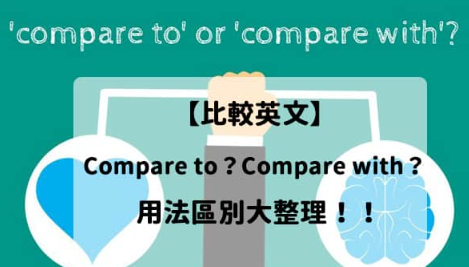 「Compare to」跟「Compare with」不一样吗？告诉你写作时怎么用！