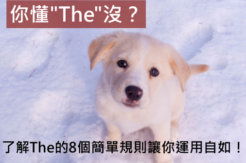 你懂”The”没？了解The的8个简单规则让你运用自如！