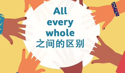 All, every 和 whole 之间的区域