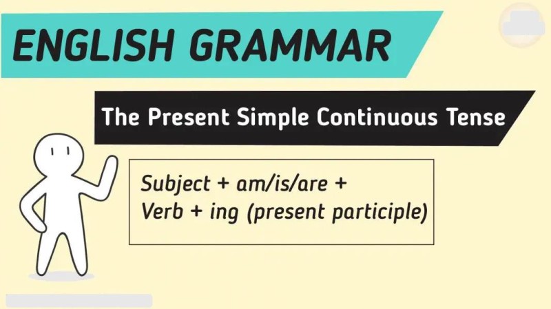 一般现在进行时（示例和解释）| 英语语法