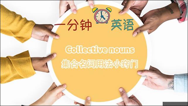 Collective nouns 集合名词用法小窍门